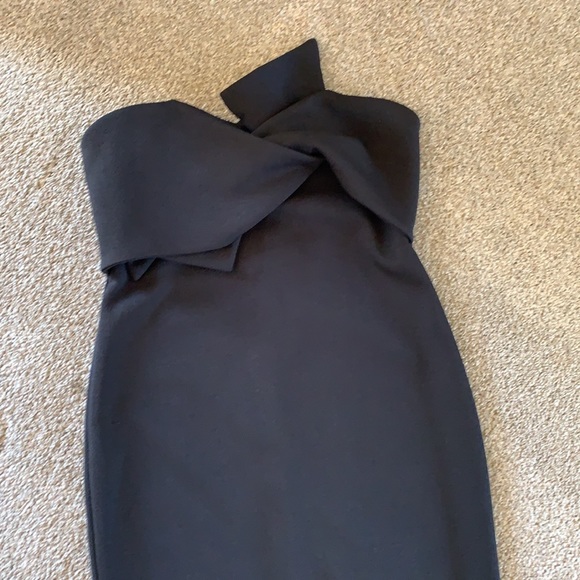 NWT Topshop Dress Size 8 strapless Black - Picture 2 of 6